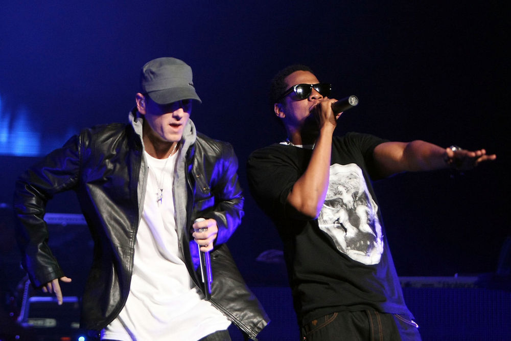 Jay-Z And Eminem Perform And Launch "DJ Hero" - Show