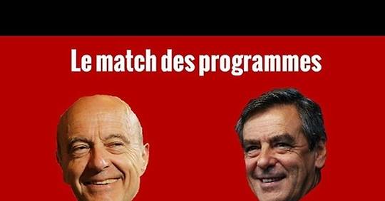 Vidéo Alain Juppé François Fillon le match des programmes