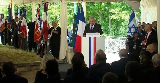 Vidéo Macron et Netanyahu commémorent ensemble la rafle du Vel d Hiv