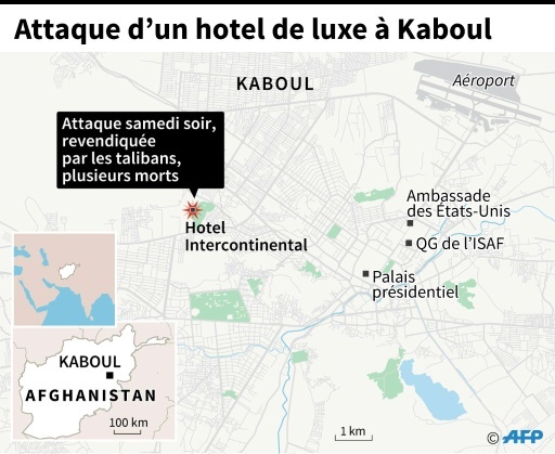 Kaboul 22 morts certains inidentifiables dans l hôtel attaqué