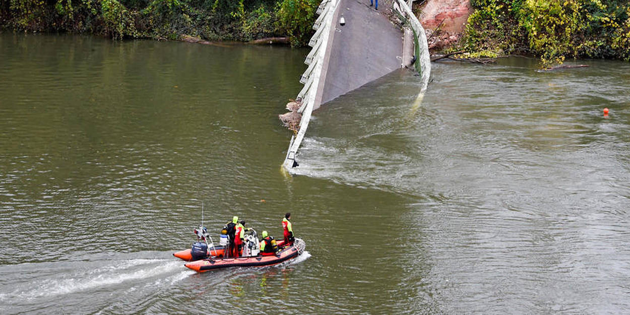 Pont Effondr Pr S De Toulouse Le Camion Cause Apparente De L