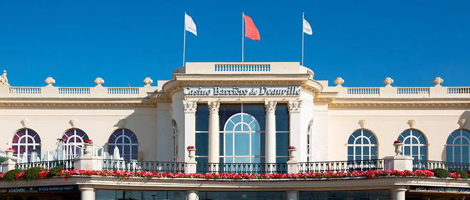 La facade du casino Barriere de Deauville.
