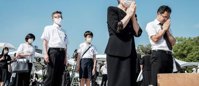 Le Japon commemore les 76 ans de la bombe de Hiroshima pendant les JO Le Japon commemore les 76 ans de la bombe de Hiroshima pendant les JO