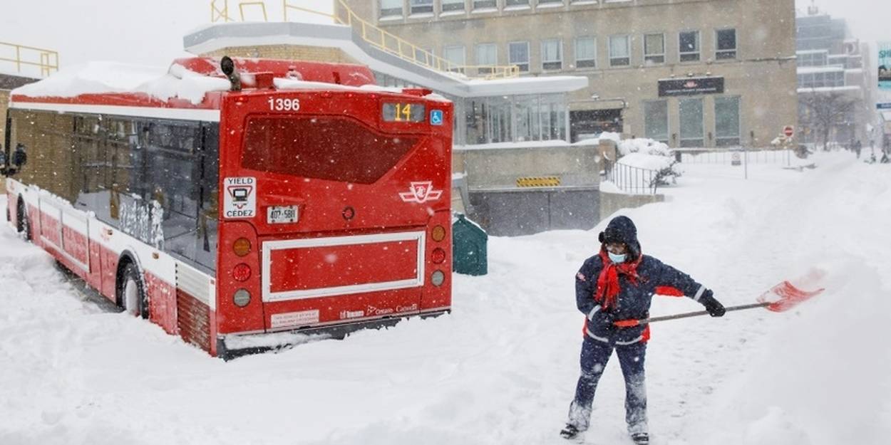 L Est Des Etats Unis Et Du Canada Frapp Par Une Temp Te Hivernale Des