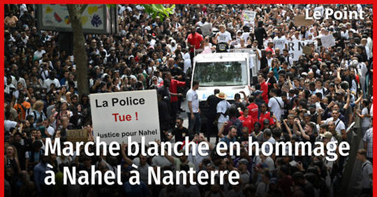 Vid O Nanterre Une Marche Blanche Organis E En Hommage Nahel