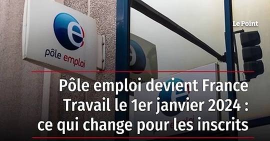 Vid O P Le Emploi Devient France Travail Le Er Janvier Ce Qui