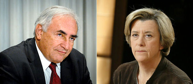 Dominique Strauss-Kahn et Arlette Chabot (C) Montage lepoint.fr