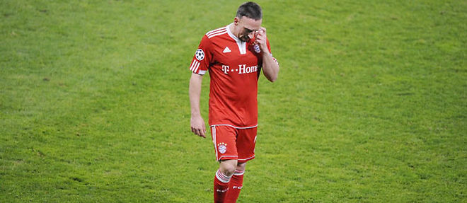 Le joueur du Bayern Munich Franck Ribery est suspendu pour la finale de la Ligue des champions 2010 (C) AP/Sipa