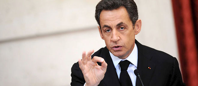 Nicolas Sarkozy a cloture jeudi sa conference sur les deficits publics (C) Mousse/SIPA