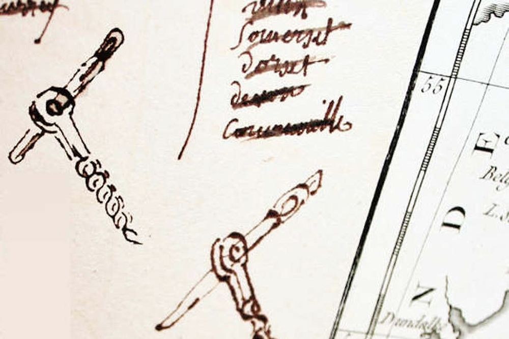 Tire-bouchons griffones en marge de la carte du Royame-Uni