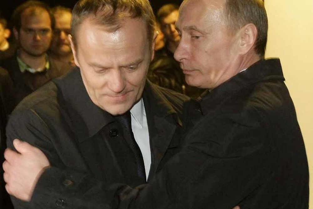 Donald Tusk et Vladimir Poutine