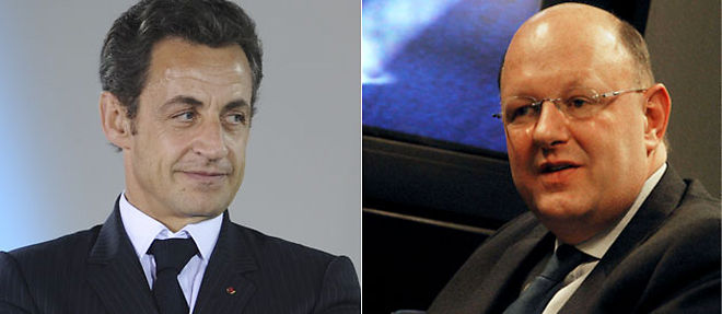 Nicolas Sarkozy et Remy Pflimlin (C) Montage Le Point.fr