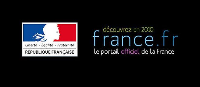 Capture d'ecran de www.france.fr, mardi 13 juillet, a la veille du lancement du portail de la France.