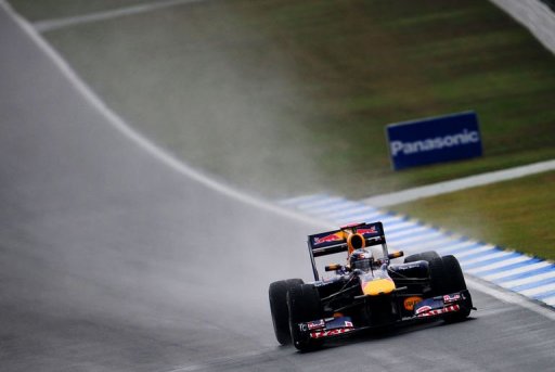 L'Allemand Sebastian Vettel (Red Bull-Renault) a realise le meilleur temps de la troisieme seance d'essais libres du Grand Prix d'Allemagne, 11e epreuve du Championnat du monde de Formule 1, samedi sur le circuit de Hockenheim: