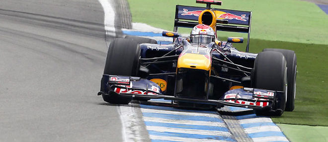 L'Allemand Sebastian Vettel (Red Bull) partira dimanche en pole position du Grand Prix d'Allemagne de Formule 1 (C) Epa
