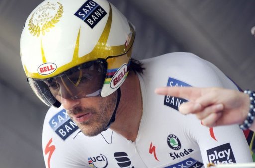 L'Americain Lance Armstrong, pour son dernier "chrono" dans le Tour, a termine a plus de 7 minutes de Cancellara.