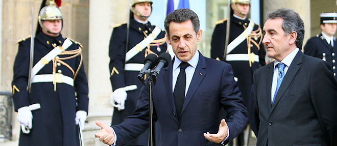 Le Premier ministre andorran Jaume Bartumeu Cassany a ete recu le 5 fevrier dernier par Nicolas Sarkozy a l'Elysee (C) AFP