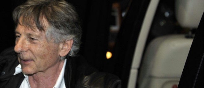 Roman Polanski est arrive a l'arriere d'un 4 x 4 aux vitres fumees en compagnie du patron et fondateur du Festival de jazz de Montreux (C) MARTIAL TREZZINI/EPA/MAXPPP
