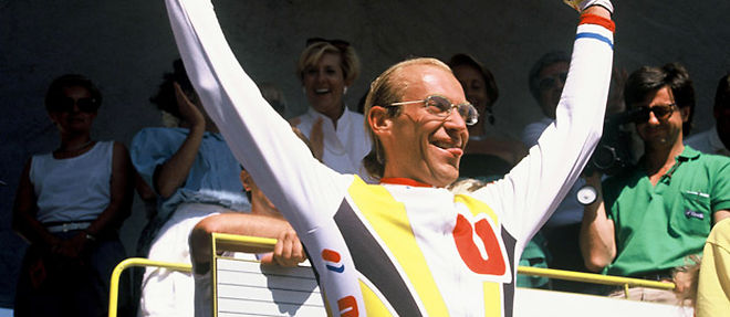 Laurent Fignon sur le Tour de France 1989 (C) BILLON / SIPA