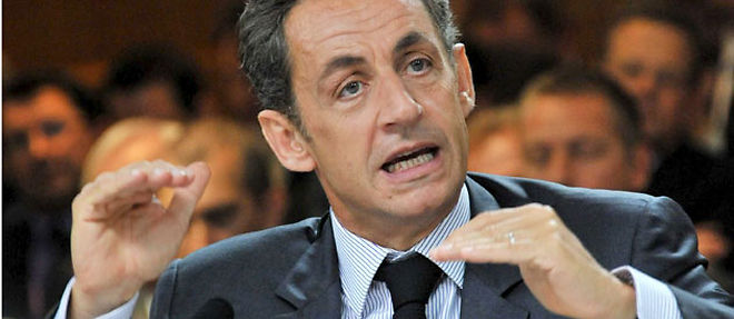 Nicolas Sarkozy a annonce deux concessions dans le dossier de la reforme des retraites en faveur des meres de famille et des parents d'un enfant handicape (C) Sipa