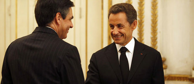 Nicolas Sarkozy est agace par la popularite de son Premier ministre Francois Fillon, bien superieure a la sienne (C) Albert Facelly /Abaca