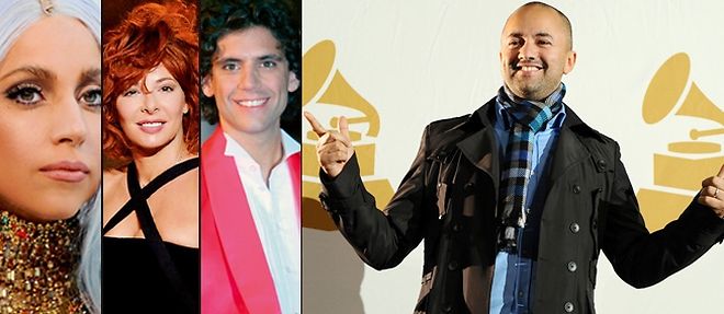 RedOne (a droite), honore aux 58e BMI Pop Awards, en mai 2010. Les stars Lady Gaga, Mylene Farmer et Mika lui doivent nombre de succes
