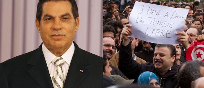 Le president tunisien Ben Ali a finalement cede a la colere de la rue.