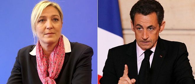 Marine Le Pen sera "une candidate autrement coriace que son pere" d'apres Nicolas Sarkozy.