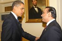 Barack Obama re&ccedil;oit son homologue pakistanais Asif Ali Zardari