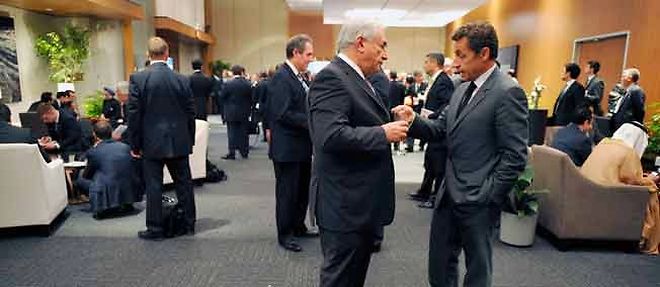 DSK avec Nicolas Sarkozy au sommet du G20 de Toronto en 2010