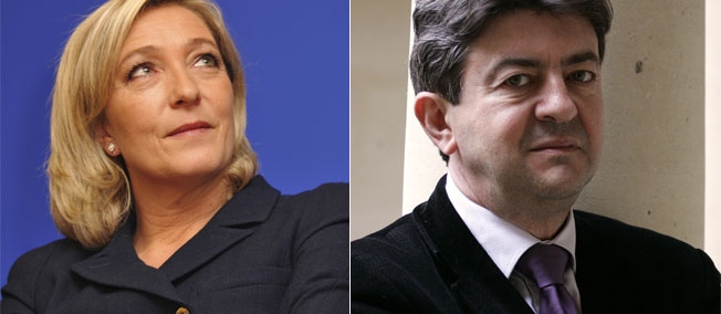 Le d&eacute;bat Marine Le Pen-Jean-Luc M&eacute;lenchon