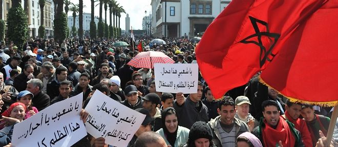 Des milliers de manifestants ont defile a Rabat.