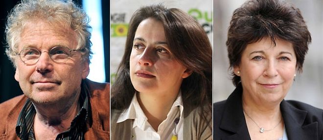 Daniel Cohn-Bendit, Cecile Duflot et Corinne Lepage reclament une sortie du nucleaire.