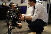 Acroban, le robot humanoïde développé par l'Inria s'inspire de la nature dans sa forme et dans son fonctionnement ©Clément Pétreault