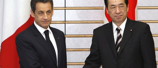 Nicolas Sarkozy est le premier chef d'Etat a se rendre au Japon depuis le tsunami.  