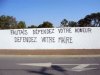 Xynthia : graffitis et insultes contre les victimes &agrave; la Faute-sur-Mer