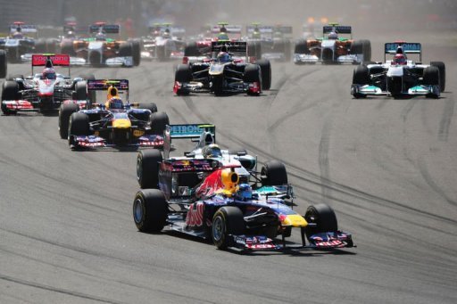 L'Allemand Sebastian Vettel (Red Bull) a remporte le Grand Prix de Turquie de Formule 1, quatrieme epreuve de la saison, devant son coequipier Mark Webber et l'Espagnol Fernando Alonso (Ferrari), dimanche a Istanbul.