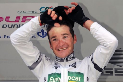 Le champion de France Thomas Voeckler (Europcar) a remporte dimanche la 57e edition des Quatre jours de Dunkerque au terme de la 5e et derniere etape de 175 km, entre Grande-Synthe et Dunkerque (nord), ou s'est impose Marcel Kittel (Skil-Shimano).
