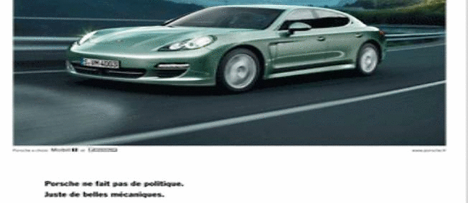 La nouvelle publicite de Porsche fait allusion a DSK.