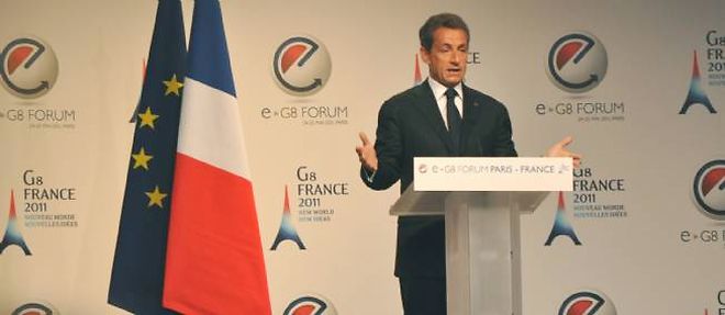 Nicolas Sarkozy a ouvert le forum e-G8 mardi matin.