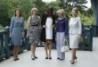 Carla Bruni-Sarkozy, visiblement enceinte, au sommet du G8