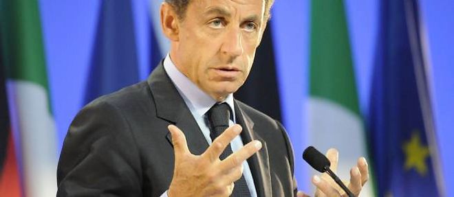 Nicolas Sarkozy a Deauville lors du G8