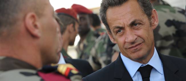 Nicolas Sarkozy sur le front afghan