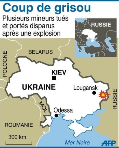 Un responsable de Metinvest, le groupe coiffant la societe miniere Krasnodonougol qui exploite la mine, a indique a l'AFP qu'elle etait une des plus dangereuses d'Ukraine en raison de la forte concentration de methane.