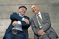 Edgar Morin et Stéphane Hessel ont 183 ans à eux deux ©Khanh-Renaud/square