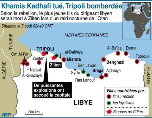 Libye: confusion autour de la mort d'un fils de Kadhafi