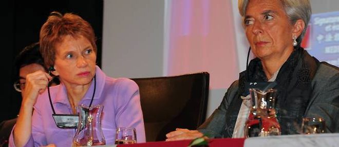 Laurence Parisot et Christine Lagarde, ici en 2010