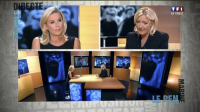 Et pendant ce temps-l&agrave;, sur TF1, Marine Le Pen...