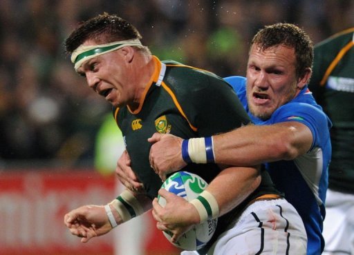 Rugby: les Springboks prennent cinq points et regardent plus loin