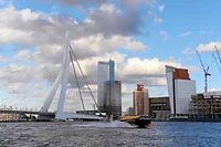 Le pont Erasme de Rotterdam, aussi appele le Cygne (C)Chris de Bode/Panos-REA